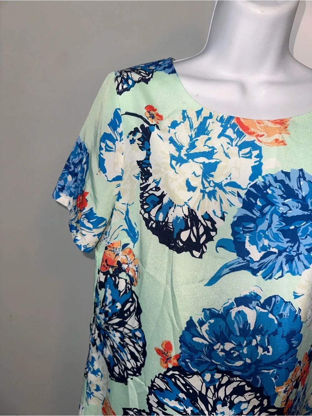 J Crew Size 8 Floral Mint Womens Dress